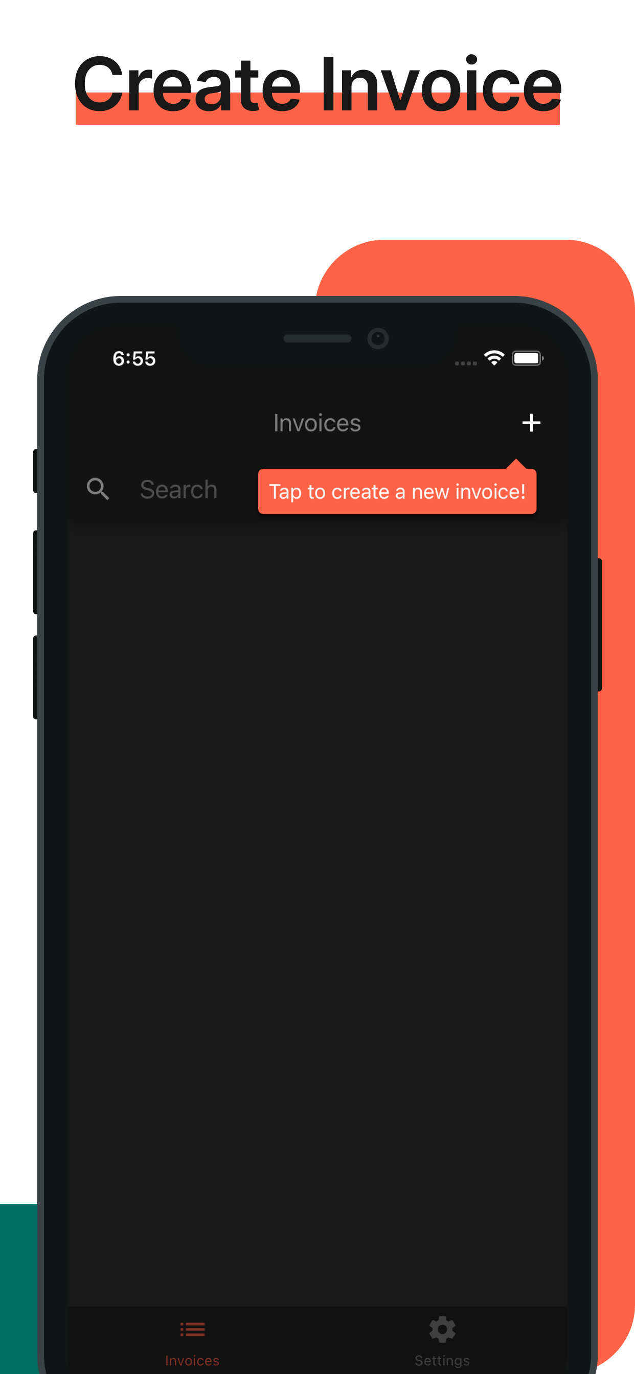 Creating a new invoice