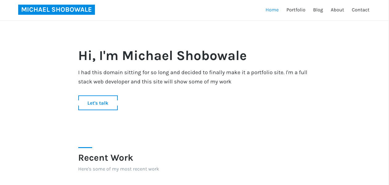 Portfolio Website